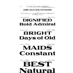 John Hancock extended specimen