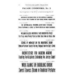 Facade condensed specimen