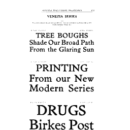 Venezia series specimen