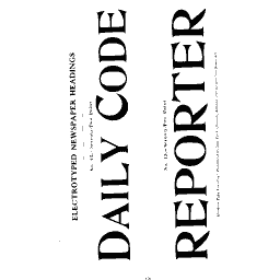 Daily Code newspaper titles
