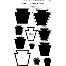 Keystone emblem cuts