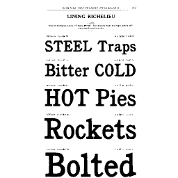 Lining Richelieu specimen
