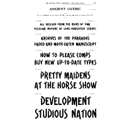Ancient gothic specimen