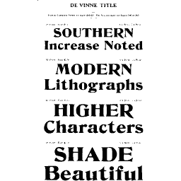 De Vinne title type