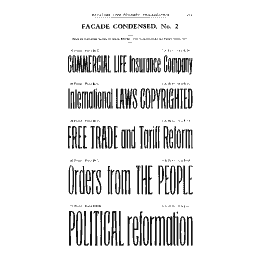 Extra condensed display type