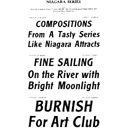 Italic gothic type specimen