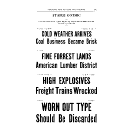 Bold sans serif headings