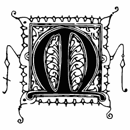 Illuminated initial M