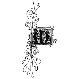 Flourished D initial