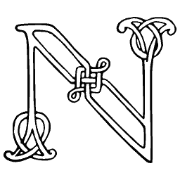 Interlaced N monogram