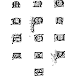 Illuminated alphabet plate 01