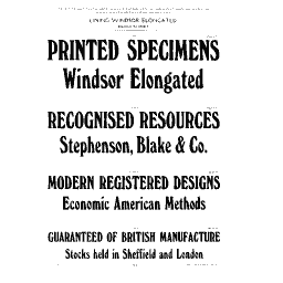 Windsor Elongated specimen