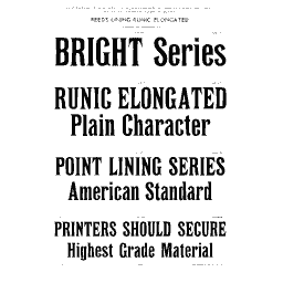 Runic Elongated specimen