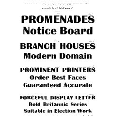 Bold Britannic specimen