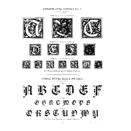 Ornamented initial capitals
