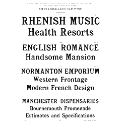 Latin Old Style specimen