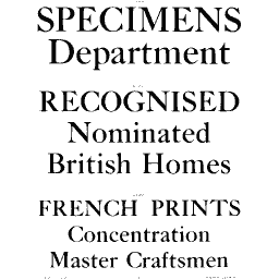 High contrast roman specimen