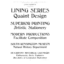Hogarth type specimen