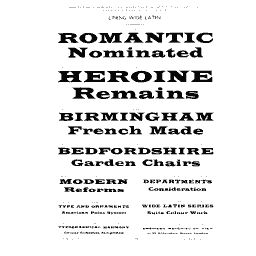 Wide Latin specimen