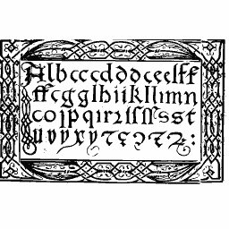 Rotunda alphabet panel