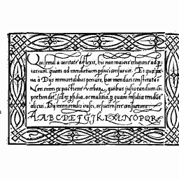 Italic text in knot border