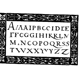 Roman capital alphabet