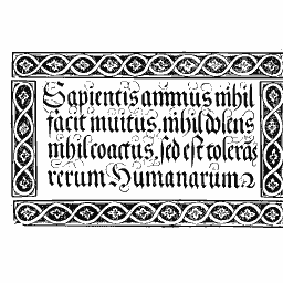 Bastarda motto panel