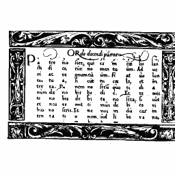 Syllable table for teaching