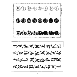 Medallion and fancy alphabets