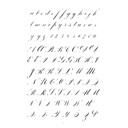 Ornamental script capitals
