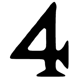 Numeral 4 02
