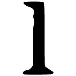Numeral 1 02