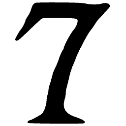 Numeral 7 02