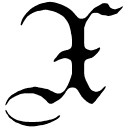 Fraktur capital X 01