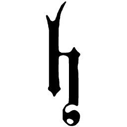 Blackletter lowercase h 01