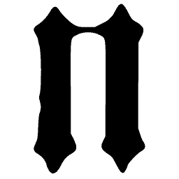 Blackletter lowercase n 01