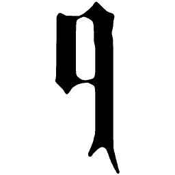 Blackletter lowercase q 01