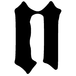 Blackletter lowercase v 01