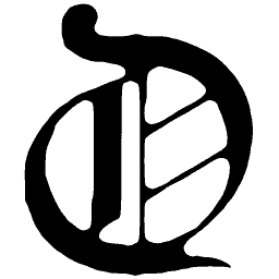 Blackletter capital D