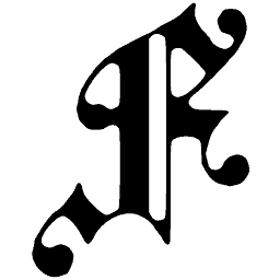 Blackletter capital F