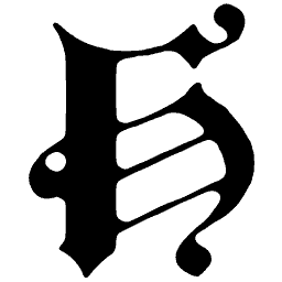 Blackletter capital H
