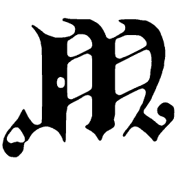 Blackletter capital M