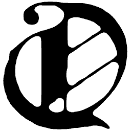 Blackletter capital O