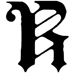 Blackletter capital R