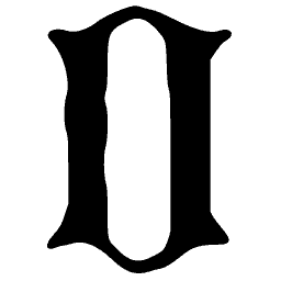 Blackletter flourish ornament