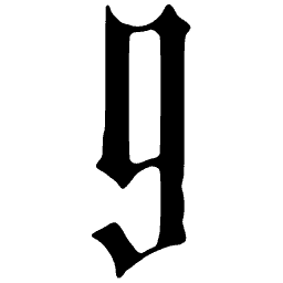 Blackletter lowercase g 02