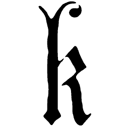Blackletter lowercase k 02