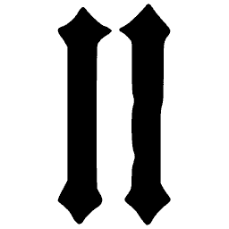 Blackletter lowercase n 02