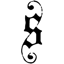 Blackletter lowercase s 02