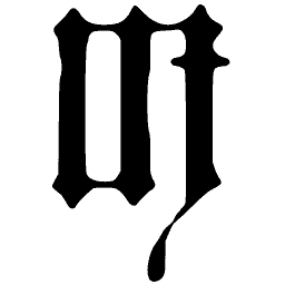 Blackletter lowercase w 02